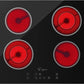 Empava Electric Induction Cooktop Stove Hob with 4 Burners and Sensor Touch in Black Vitro Ceramic Glass