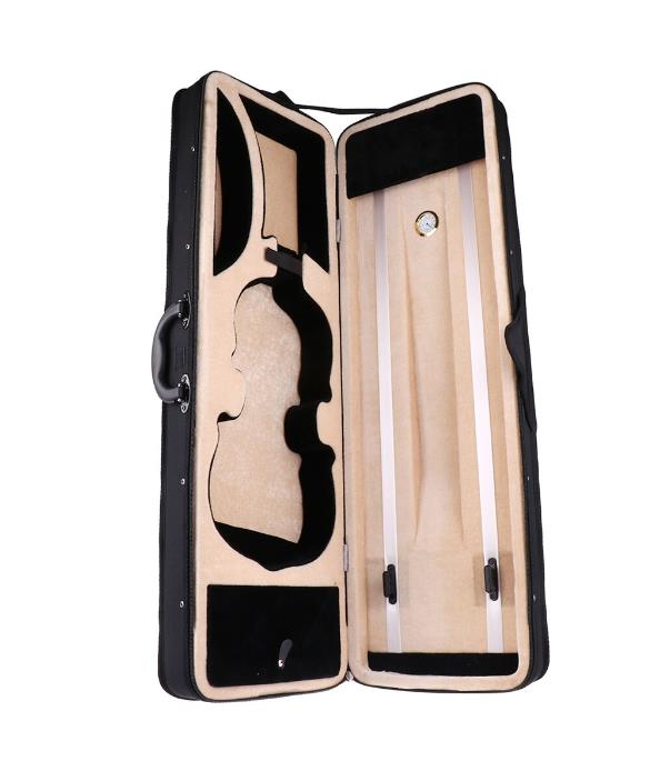 4/4 Violin Case With Thickened 1200D black Oxford cloth, wear and dirt resistant