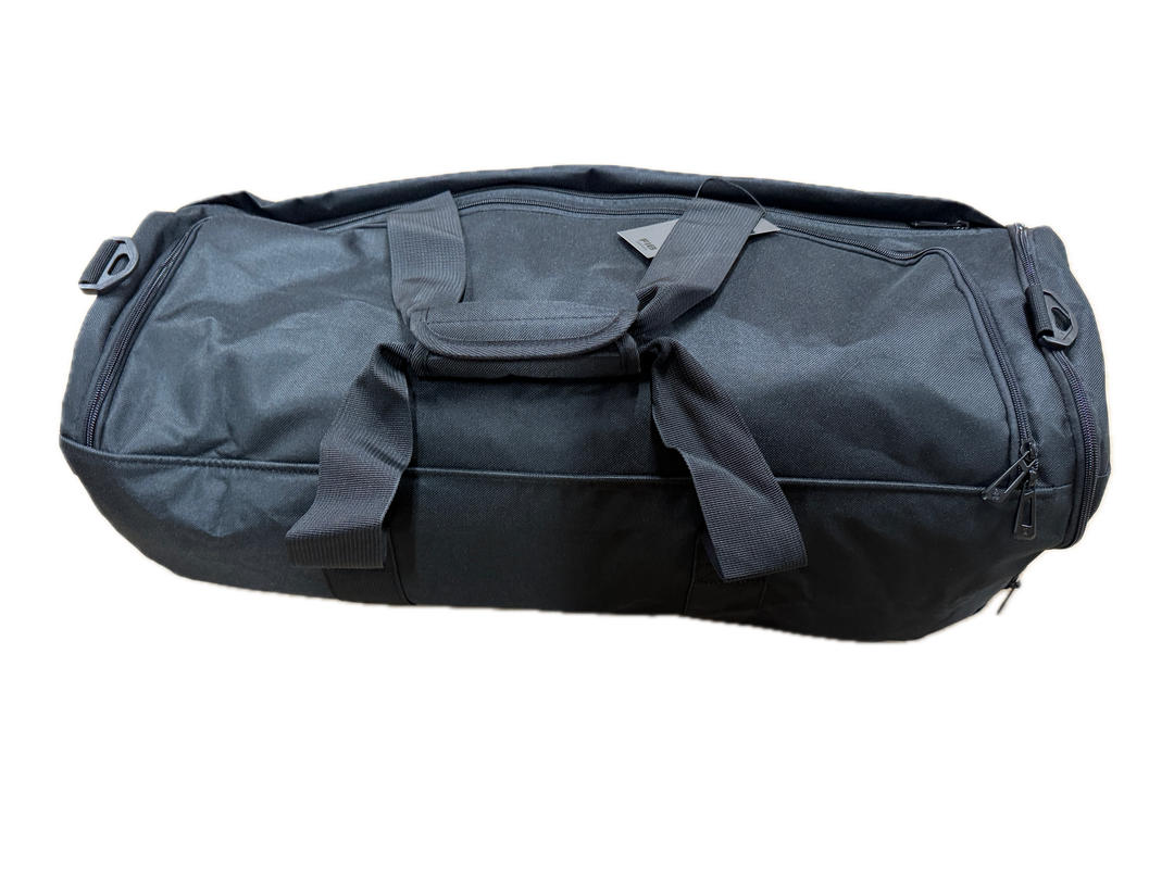 48 Litre FIB Sports Duffle Bag - Versatile and Durable Canvas Travel Companion in Black