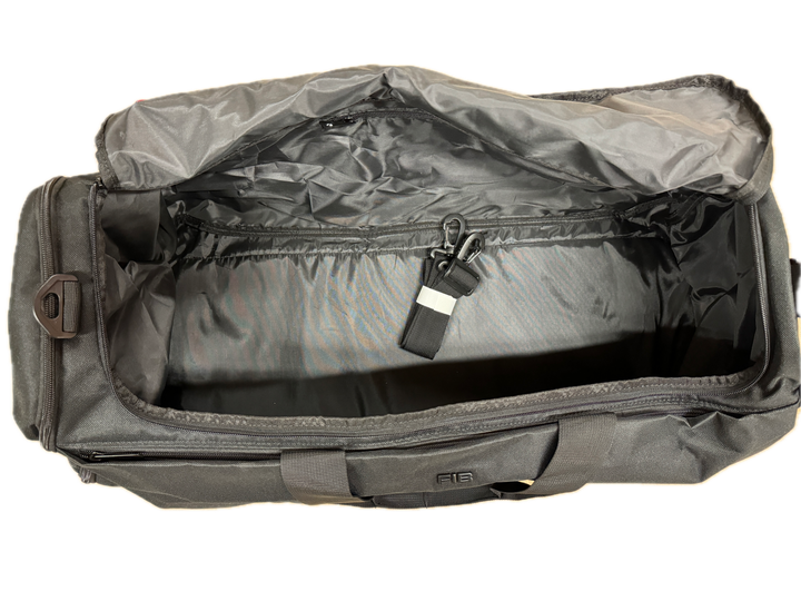 48 Litre FIB Sports Duffle Bag - Versatile and Durable Canvas Travel Companion in Black