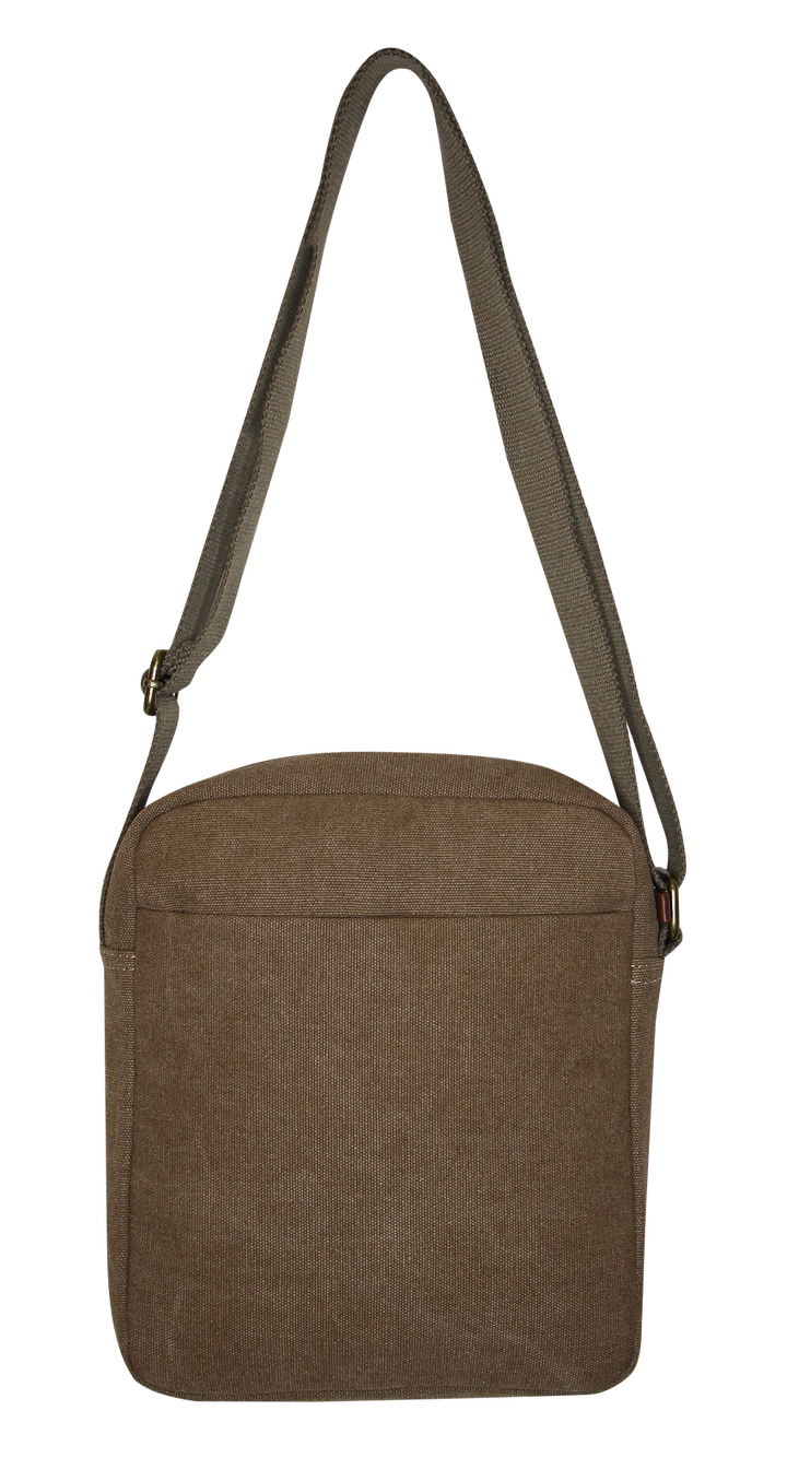 FIB Explorer Canvas Cross Body Travel Bag - Khaki