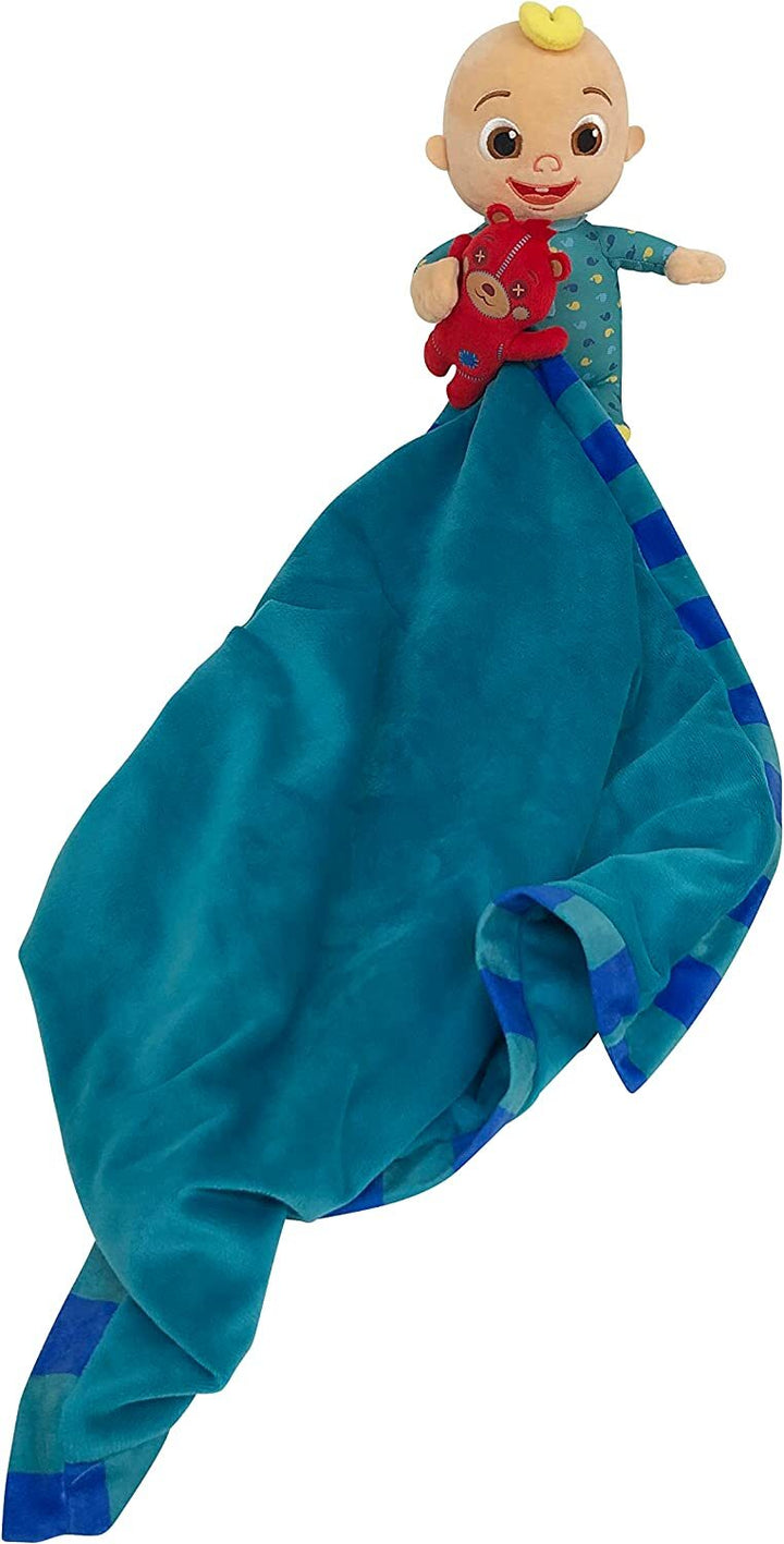 CoCoMelon Plush Blanket Comforter Kids Children w/ Toy - Blue (51x51cm)