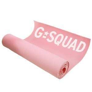 G Squad Yoga Mat Pad Exercise Fitness Pilates Gym Non-Slip - Pink