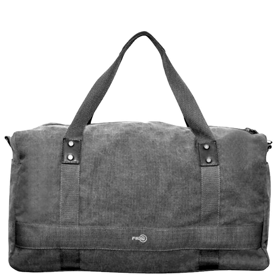 FIB 52cm Canvas Travel Duffle Bag Casual Duffel - Black