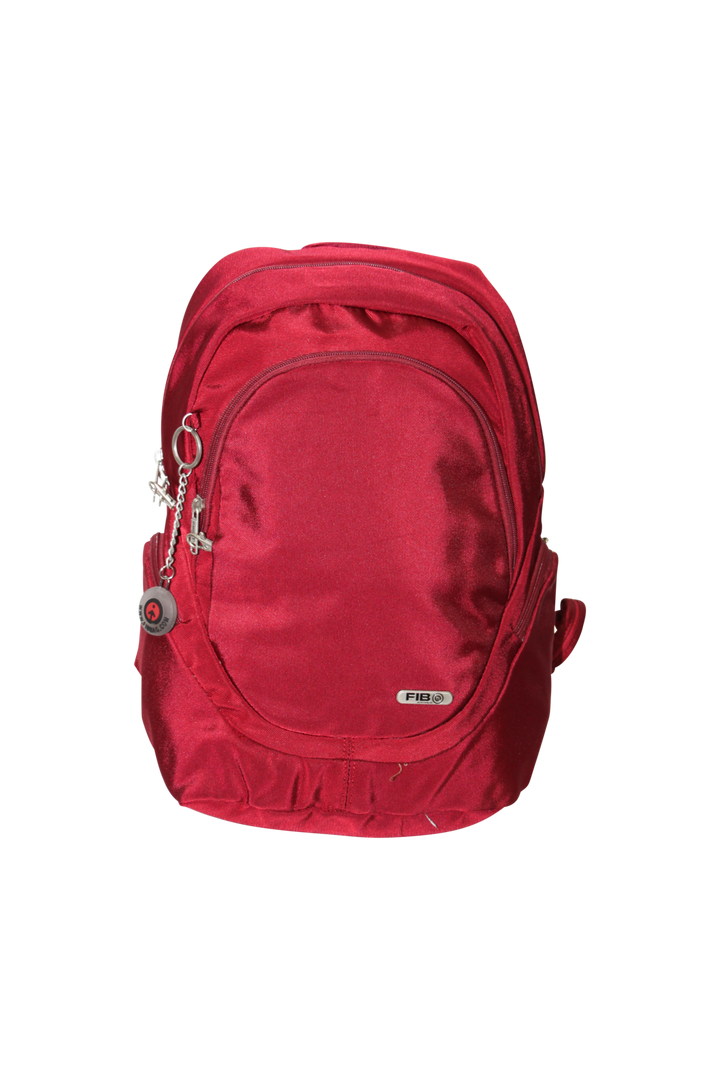 FIB Mens Backpack Travel Rucksack Shoulder Bag - Burgundy