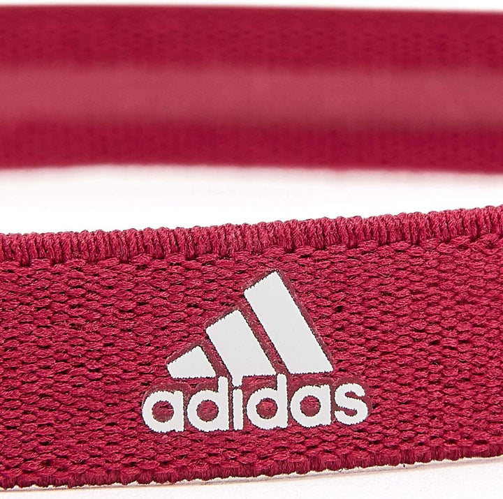 Adidas 3-Pack Sports Hair Bands Taining Stretch Headband - Black/Grey/Burgundy