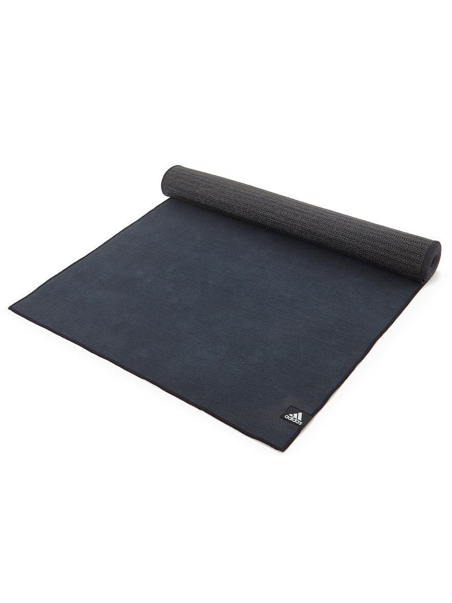 Adidas 2mm Hot Bikram Yoga Mat Pad Exercise Fitness Pilates Gym Non-Slip - Black