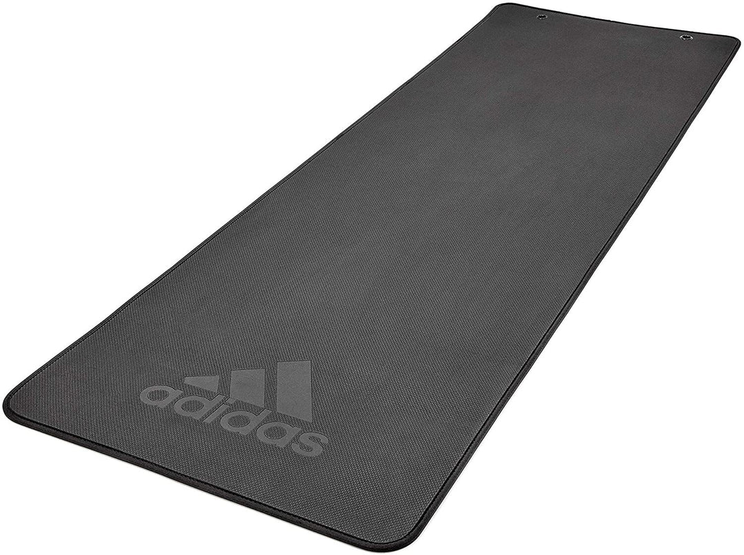 Adidas Professional Yoga Mat Exercise Training Floor Gym Fitness Judo Pilates - Black