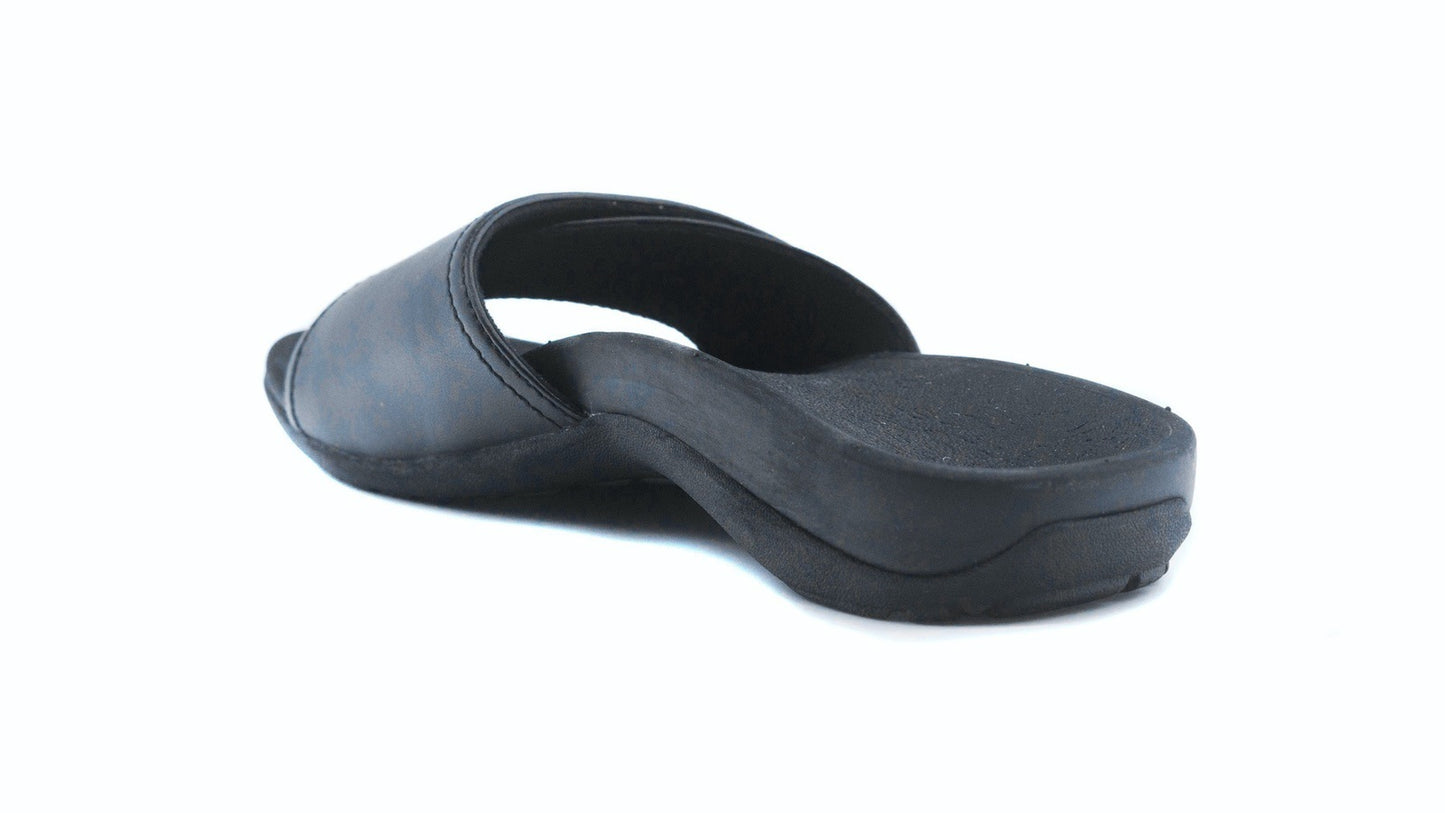 Axign Orthotic Slides Slip On Thongs Slippers Flip Flops - Black - EUR 40 (Mens UK7/Ladies US9)