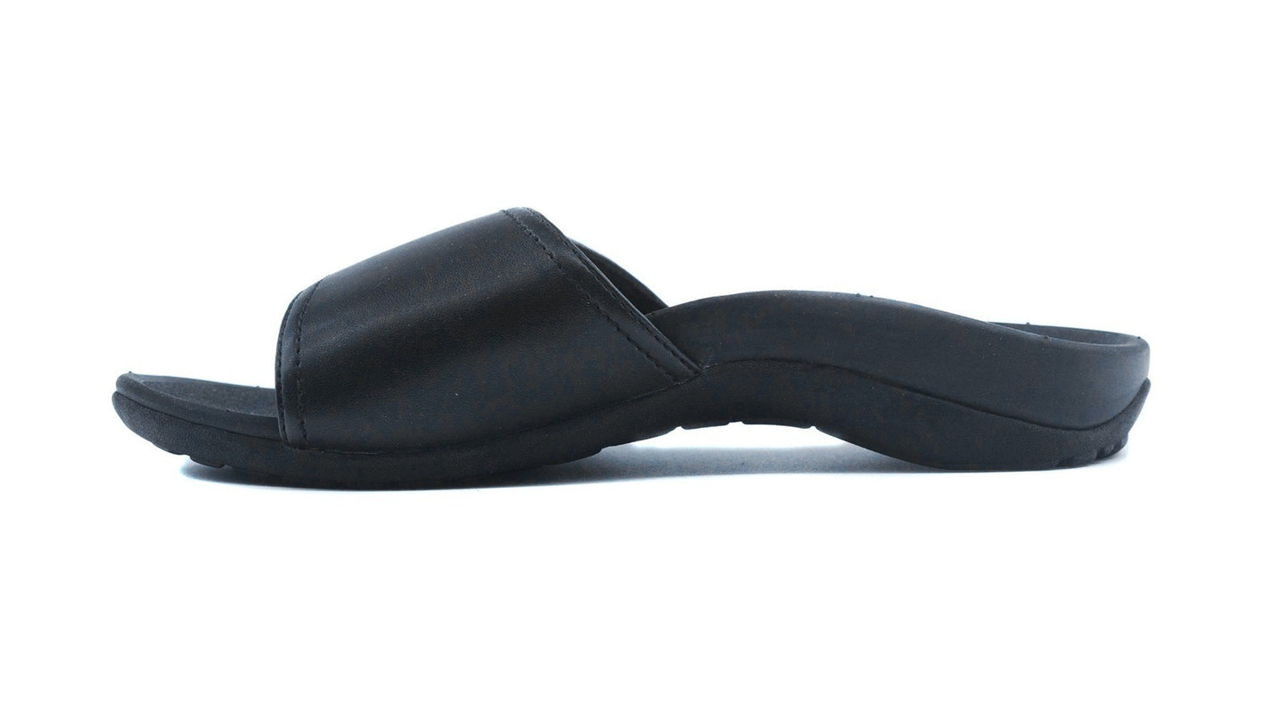 Axign Orthotic Slides Slip On Thongs Slippers Flip Flops - Black - EUR 43 (Mens UK10/Ladies US12)