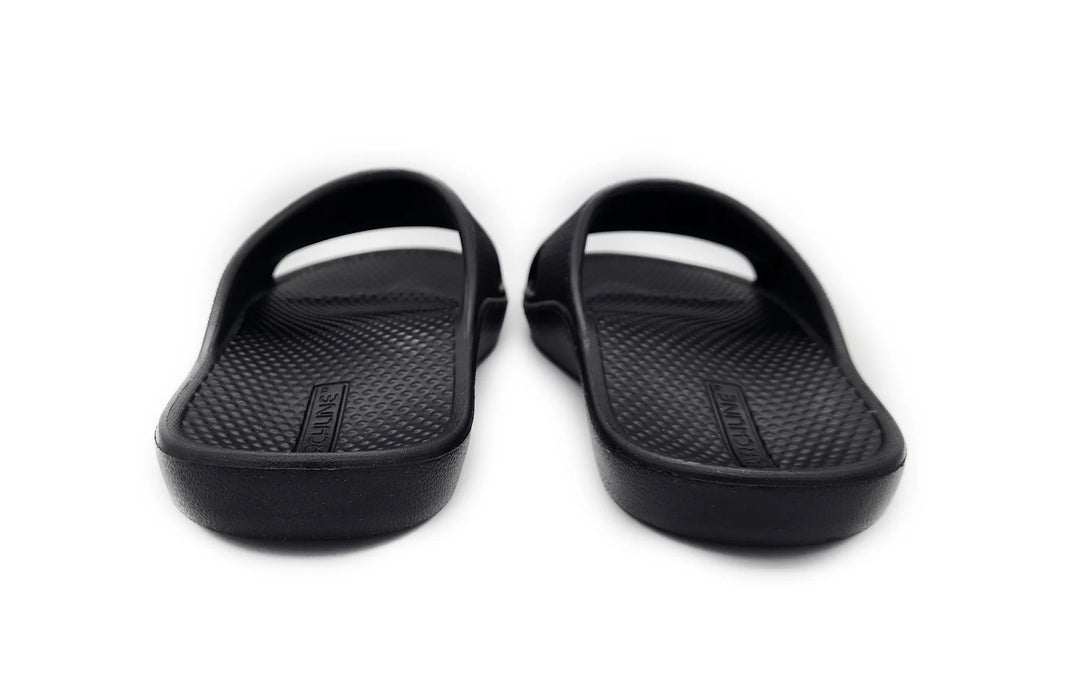 Archline Rebound Orthotic Slides Flip Flop Thongs Slip On Arch Support - Black - Euro 41