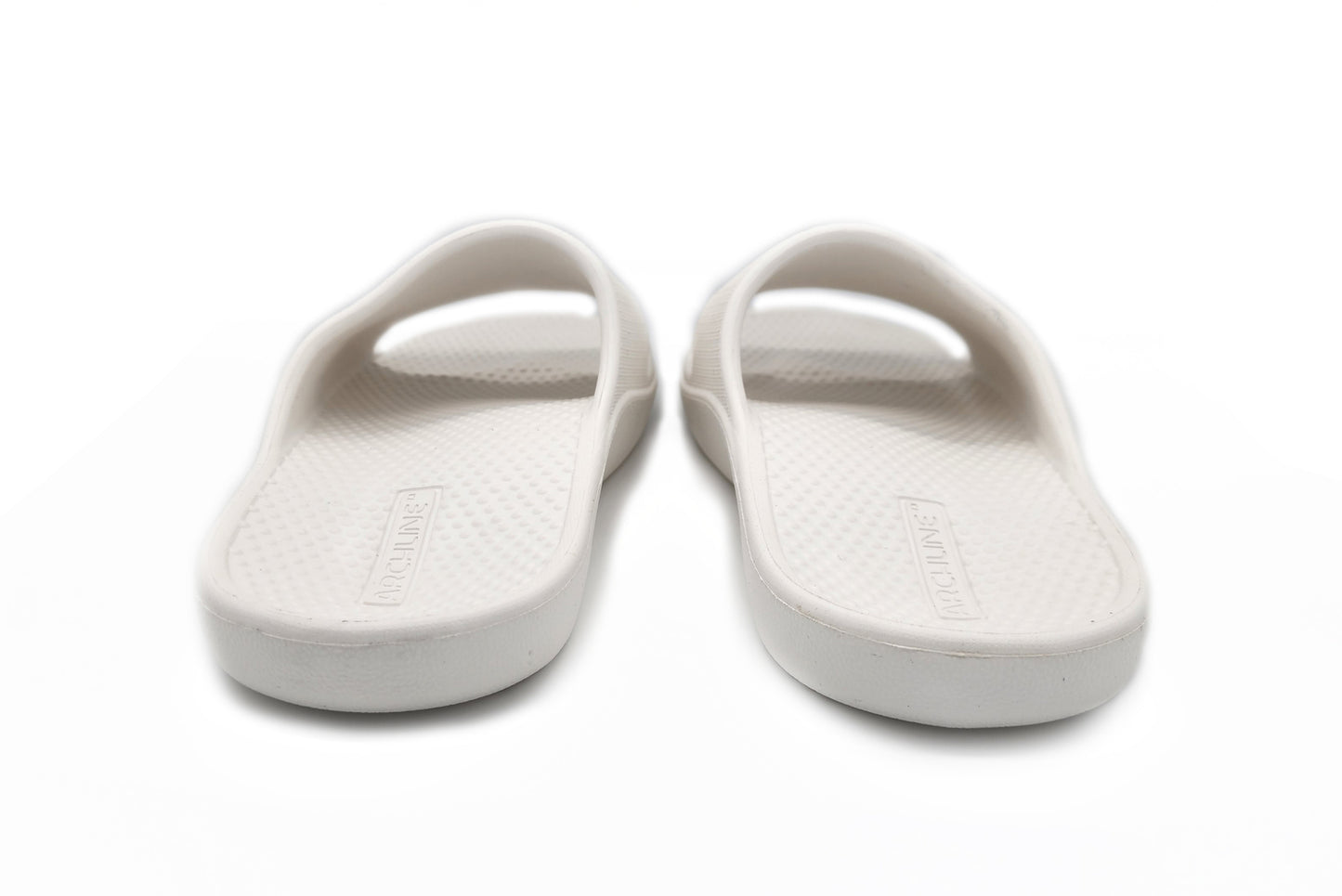 Archline Rebound Orthotic Slides Flip Flop Thongs Slip On Arch Support - White - Euro 36