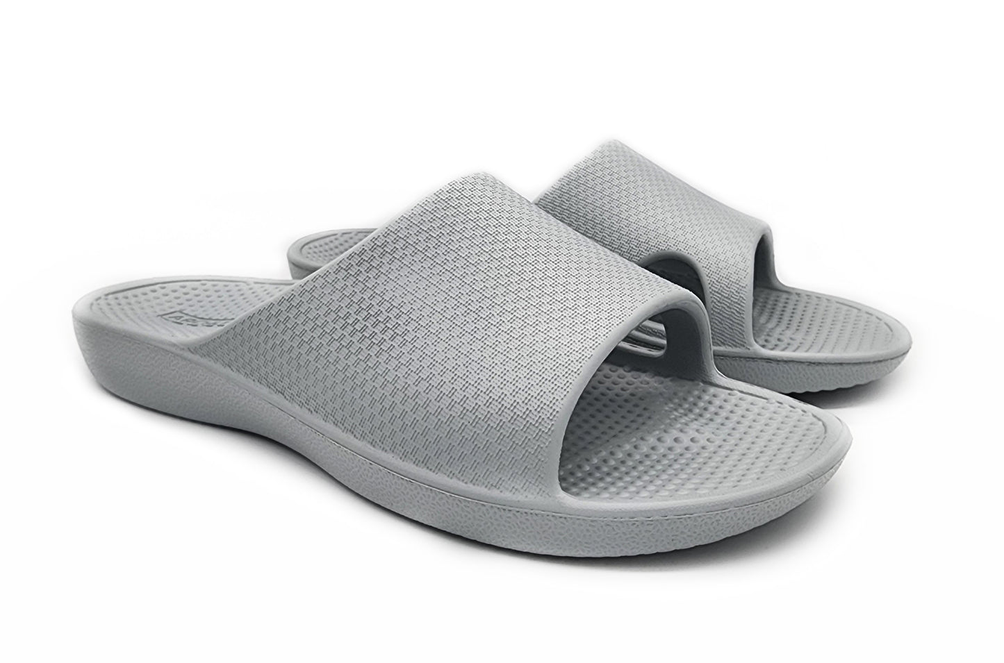 Archline Rebound Orthotic Slides Flip Flop Thongs Slip On Arch Support - Stone Grey - Euro 40