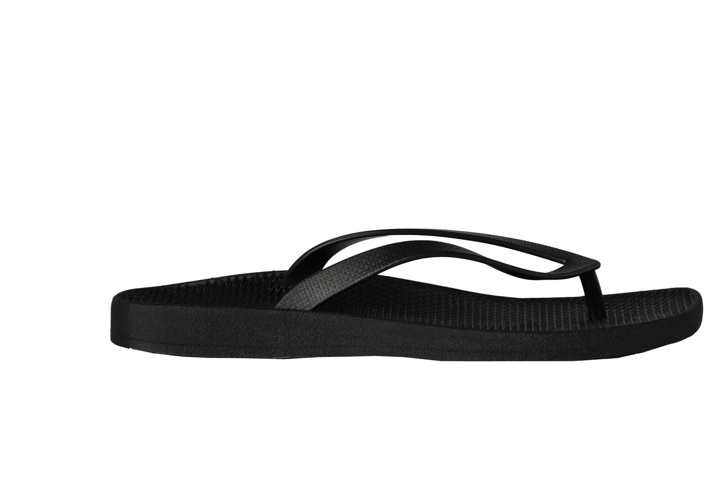 ARCHLINE Breeze Arch Support Orthotic Thongs Flip Flops Arch Support - Black - 35 EUR (Womens 4US)