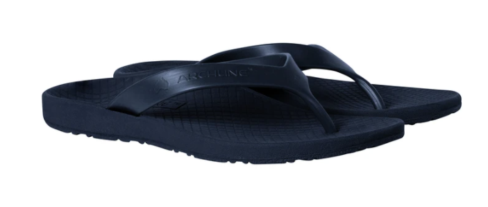 ARCHLINE Flip Flops Orthotic Thongs Arch Support Shoes Footwear - Navy - EUR 41