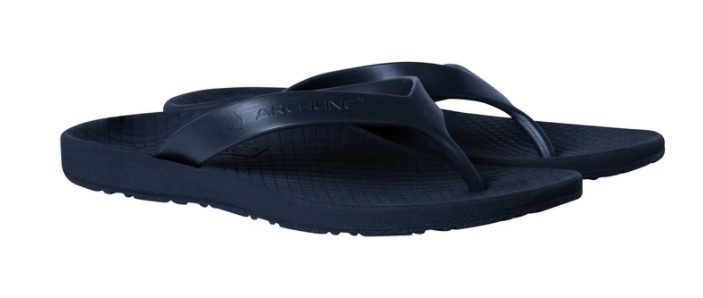 ARCHLINE Flip Flops Orthotic Thongs Arch Support Shoes Footwear - Navy - EUR 42