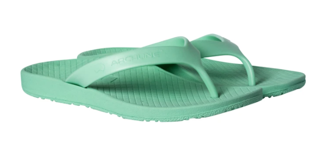 ARCHLINE Orthotic Thongs Arch Support Shoes Footwear Flip Flops - Dew Green - EUR 35