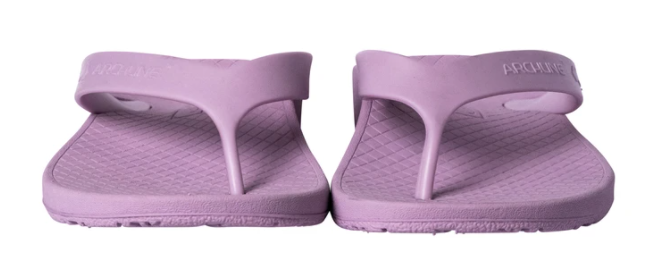 ARCHLINE Orthotic Flip Flops Thongs Arch Support Shoes Footwear - Lilac Purple - EUR 37