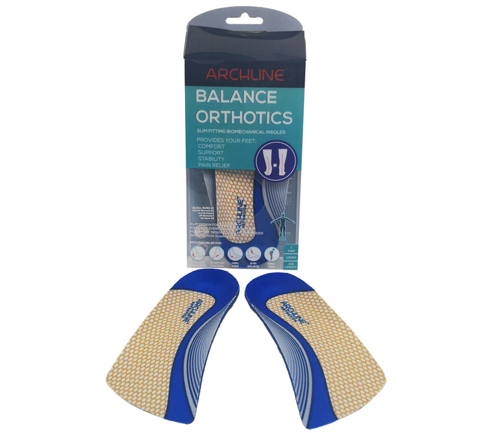 ARCHLINE 3/4 Slim Orthotics Plantar Fasciitis Insoles Balance Support Relief - EUR 36