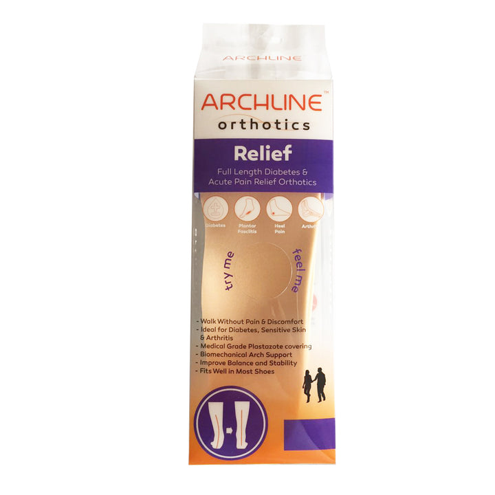 ARCHLINE Insoles Orthotics Full Length Arch Support Diabetics Plantar Fasciitis  - EUR 40