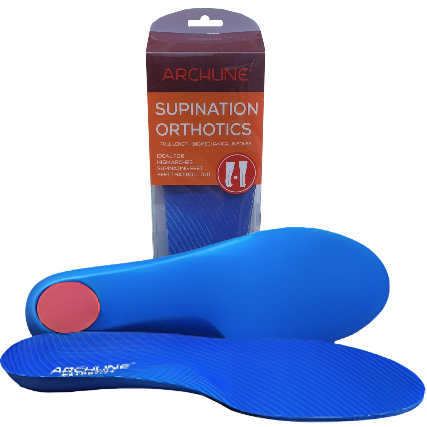 Archline Supination Orthotic Insoles - Full Length (Unisex) Plantar Fasciitis High Arch - Euro 41