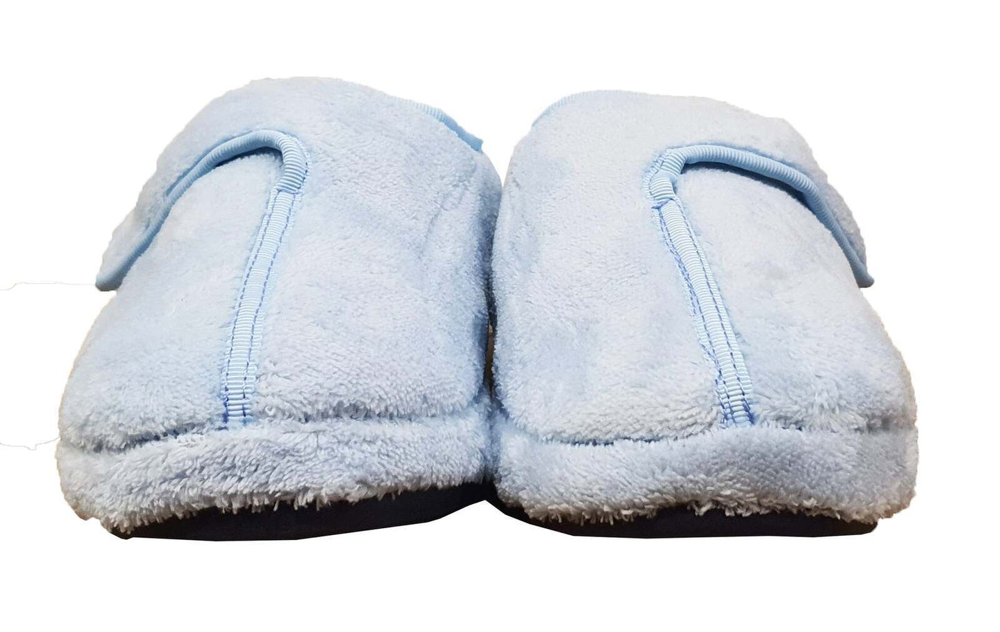 ARCHLINE Orthotic Plus Slippers Closed Scuffs Pain Relief Moccasins - Baby Blue - EU 35