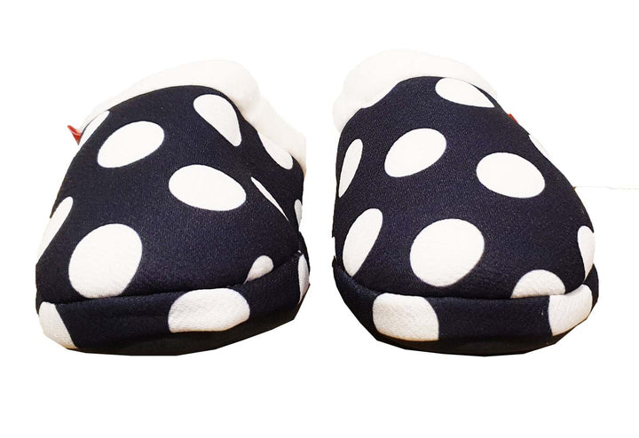 ARCHLINE Orthotic Slippers Slip On Arch Scuffs Pain Relief Moccasins - Polka Dots - EU 38