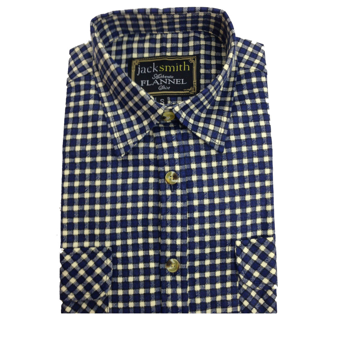 Mens FLANNELETTE SHIRT Check 100% COTTON Flannel Vintage Long Sleeve - 49 (Full Placket) - 5XL