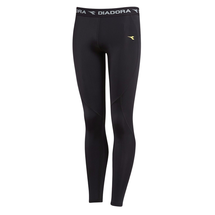 Kids DIADORA Compression Tights Long Johns Running Junior Boys Thermal - Black - 14