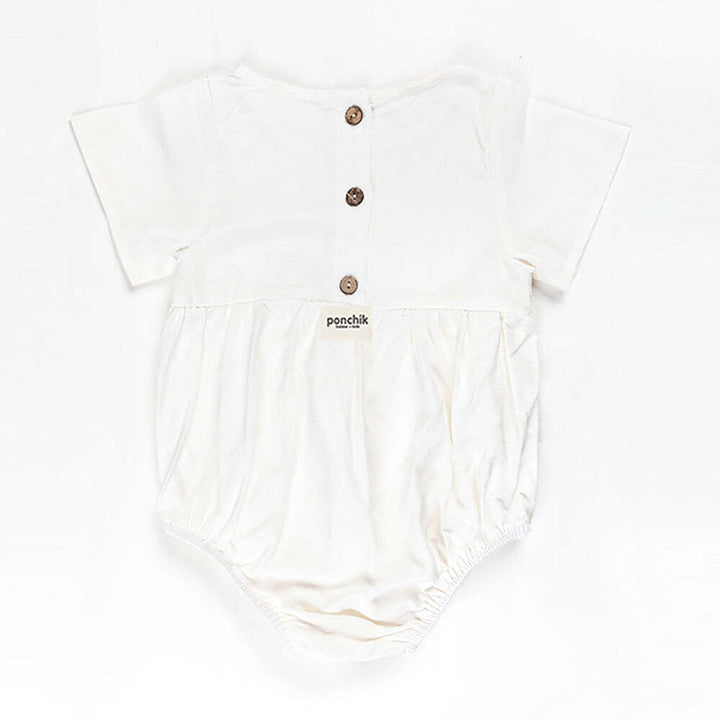 Ponchik Babies + Kids - Linen Romper - Daisy - Size 2 Years Old