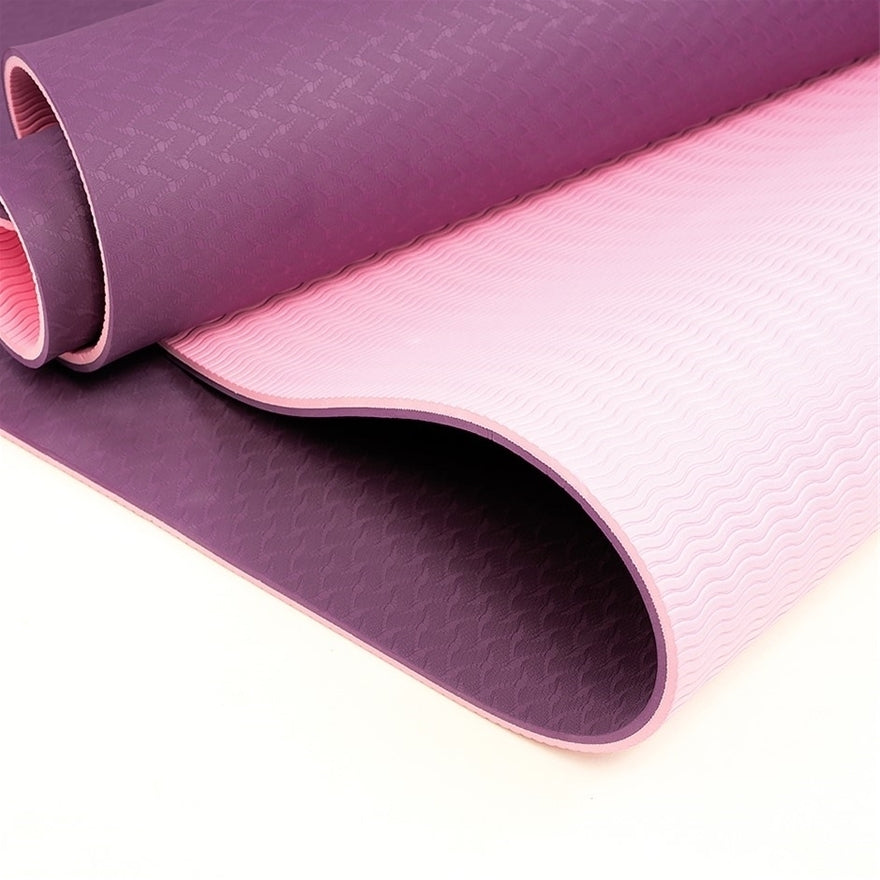 YOGA MAT Non-Slip Light Gym 1830x610x6mm Pilates Home Fitness - Assorted Colours