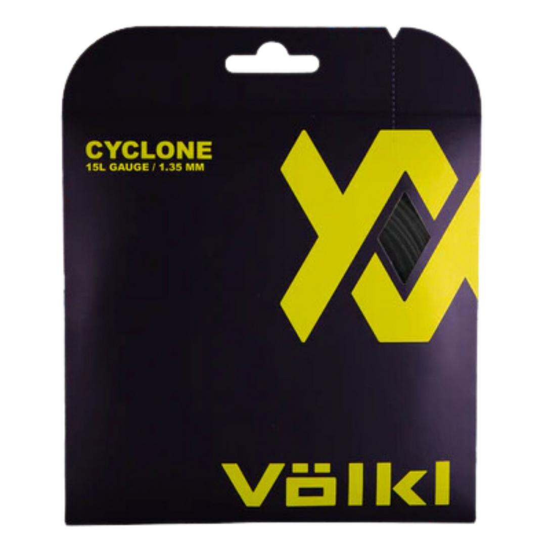 Volkl Cyclone Black 15L Gauge Tennis String 1.35mm (12 M Set)