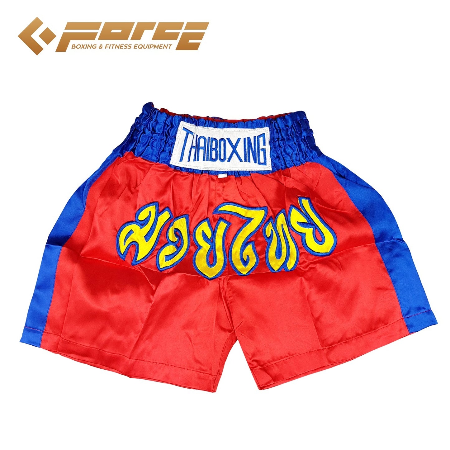 Adults Boxing Pants Satin Red Bluestrip M