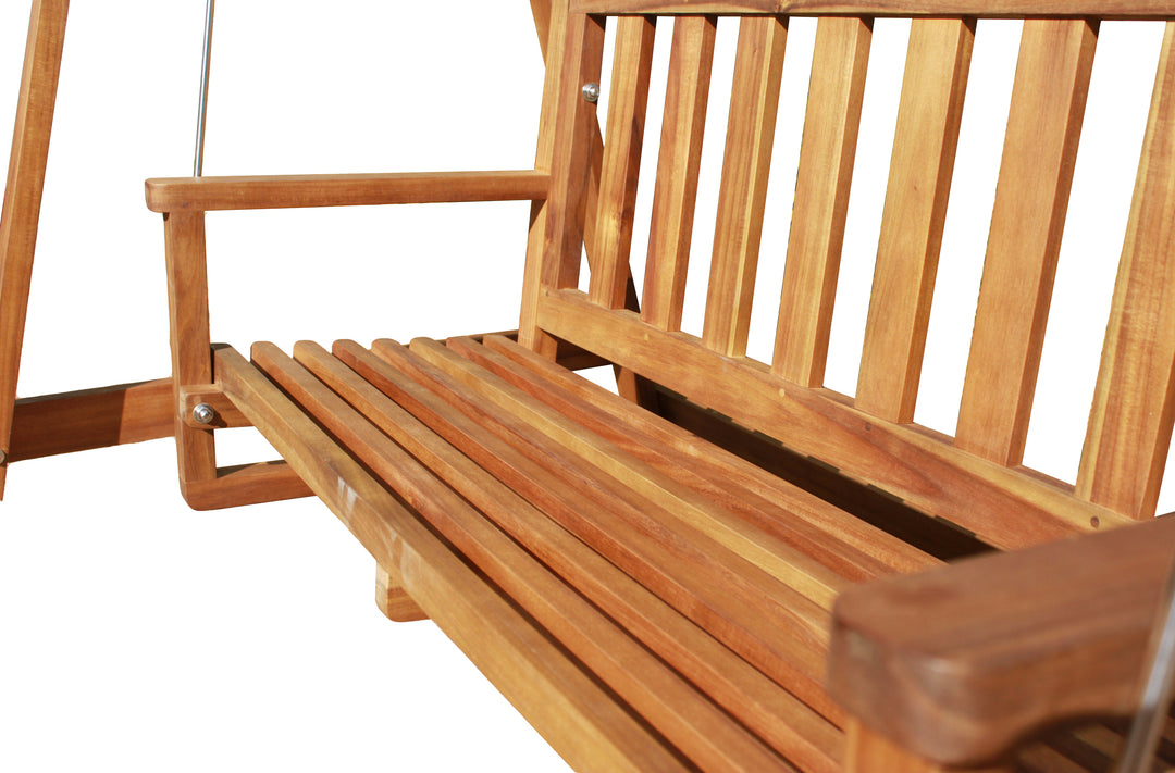 Kid Outdoor Hardwood Garden Swing