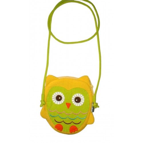 Hootie Owl Hand Bag Yellow