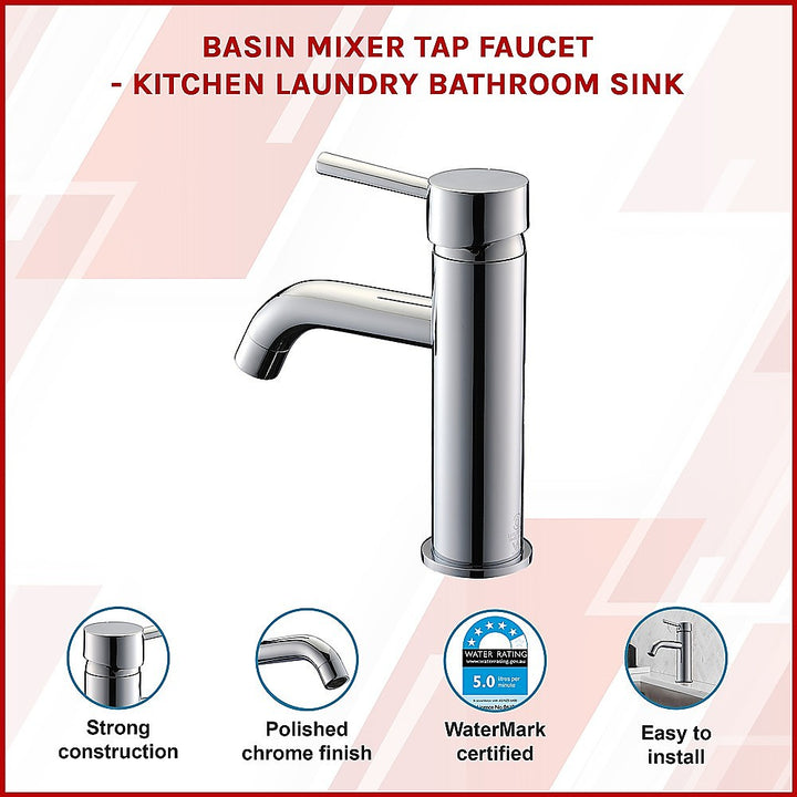 Basin Mixer Tap Faucet -Kitchen Laundry Bathroom Sink