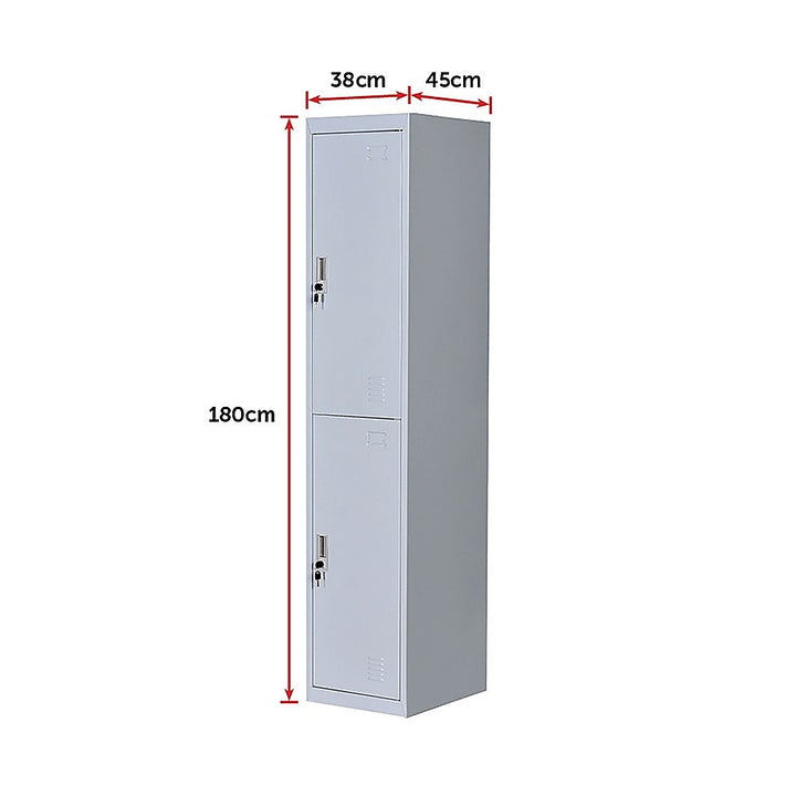 Two-Door Office Gym Shed Storage Lockers