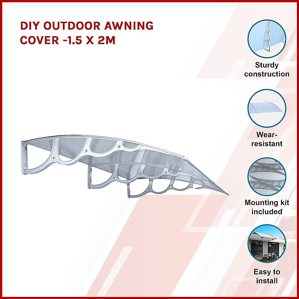 DIY Outdoor Awning Cover -1.5 x 2m