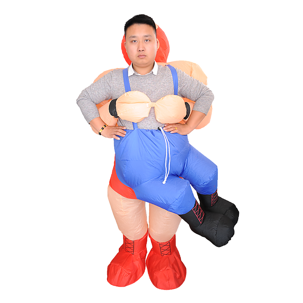 WRESTLER Fancy Dress Inflatable Suit -Fan Operated Costume