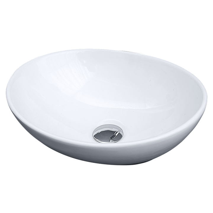 Above Counter Bathroom Vanity Oval Ceramic Basin