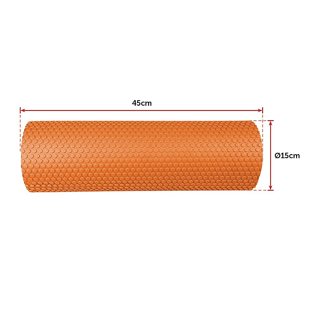 45 x 15cm Physio Yoga Pilates Foam Roller