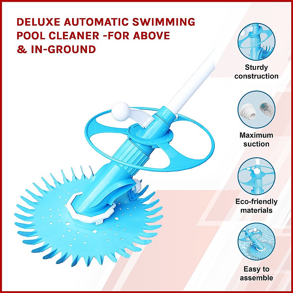 Deluxe Automatic Swimming Pool Cleaner -For Above & In-Ground