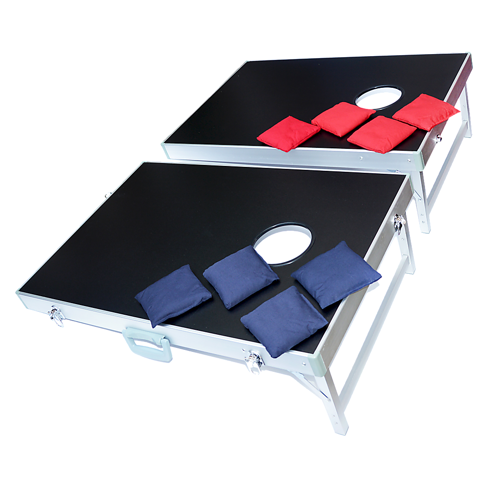 Bean Bag Toss Cornhole Game Set Aluminium Frame Portable Design