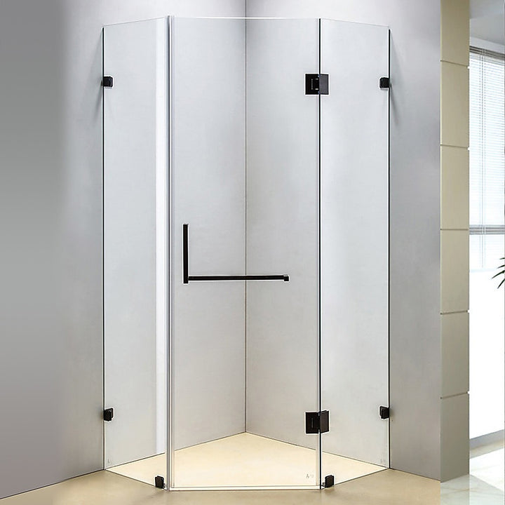 1000 x 1000mm Frameless 10mm Glass Shower Screen By Della Francesca