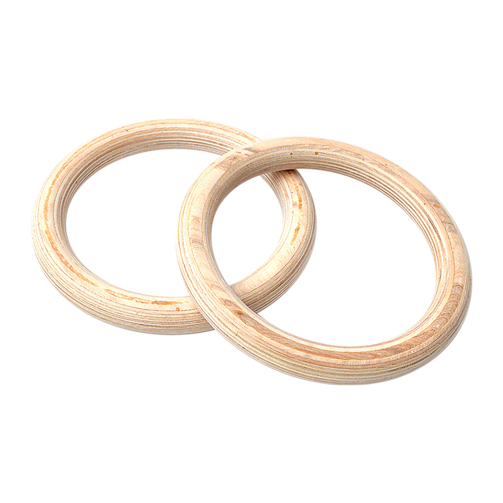 32mm Wooden Gymnastic Rings Olympic Gym Rings Strength Training