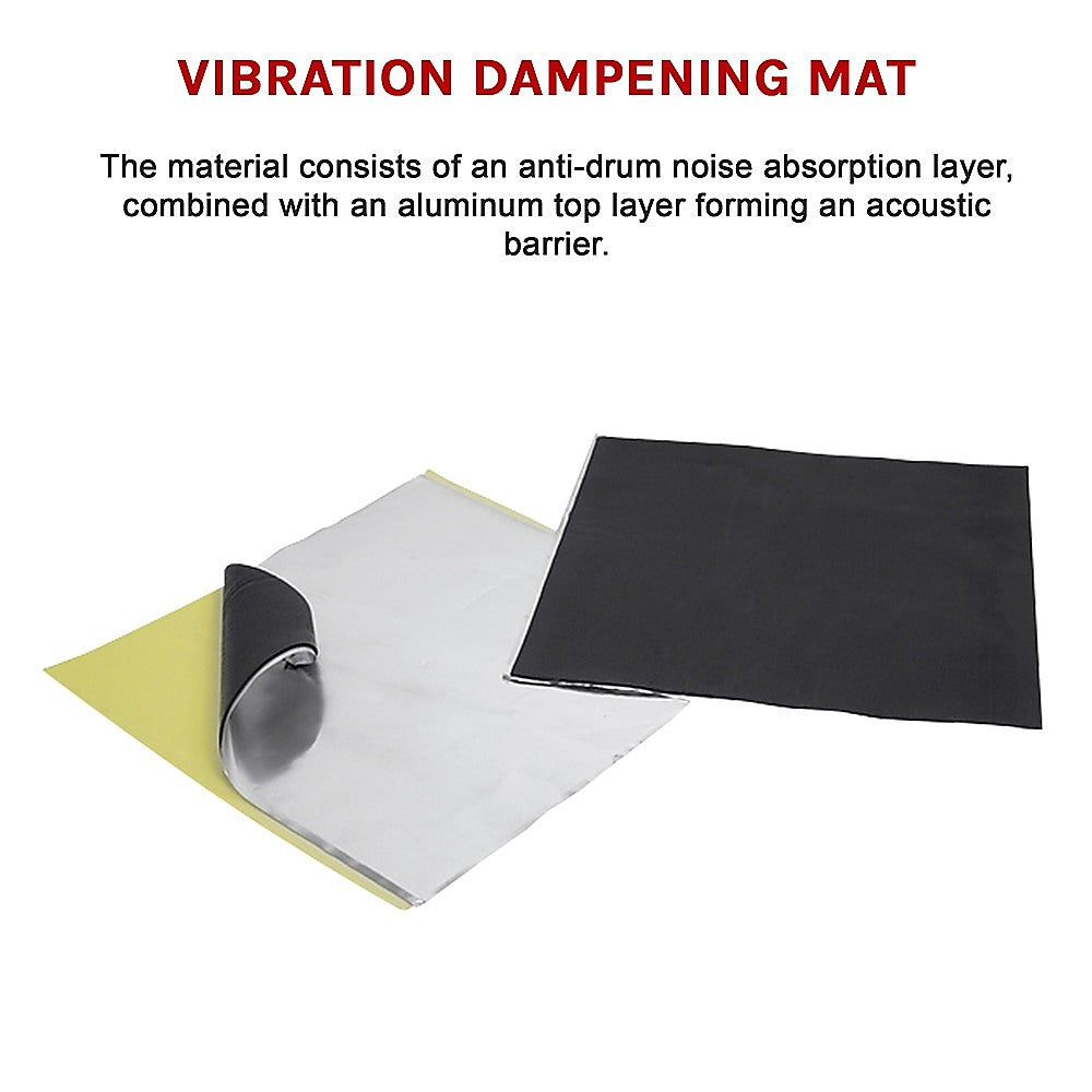 1.8m2 Sound Deadener Butyl Car Insulation Dampening Proofing