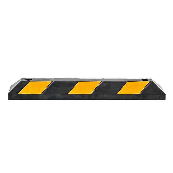 90cm Heavy Duty Rubber Curb Parking Guide Wheel Driveway Stopper Reflective Yellow