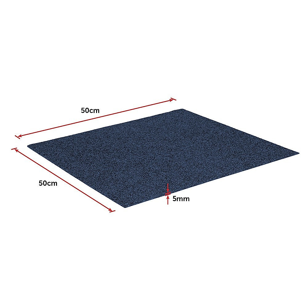 5m2 Box of Premium Carpet Tiles Commercial Domestic Office Heavy Use Flooring Blue