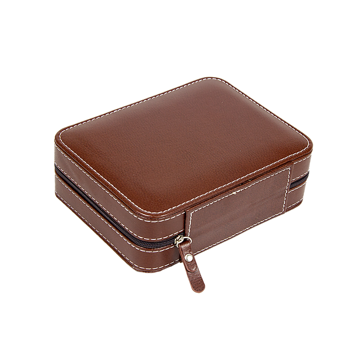 4 Watch Box Display Travel Case PU Leather