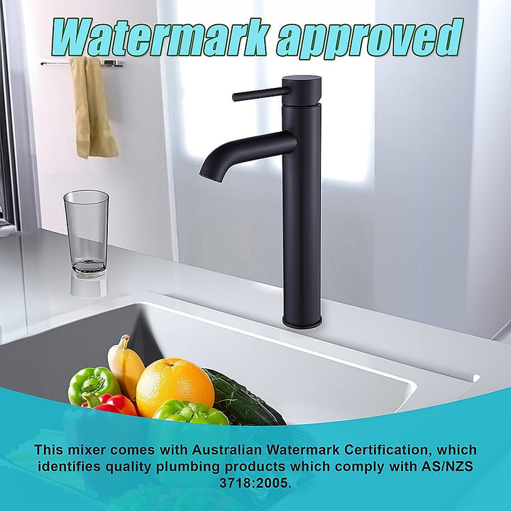 Tall Basin Mixer Tap Faucet -Kitchen Laundry Bathroom Sink